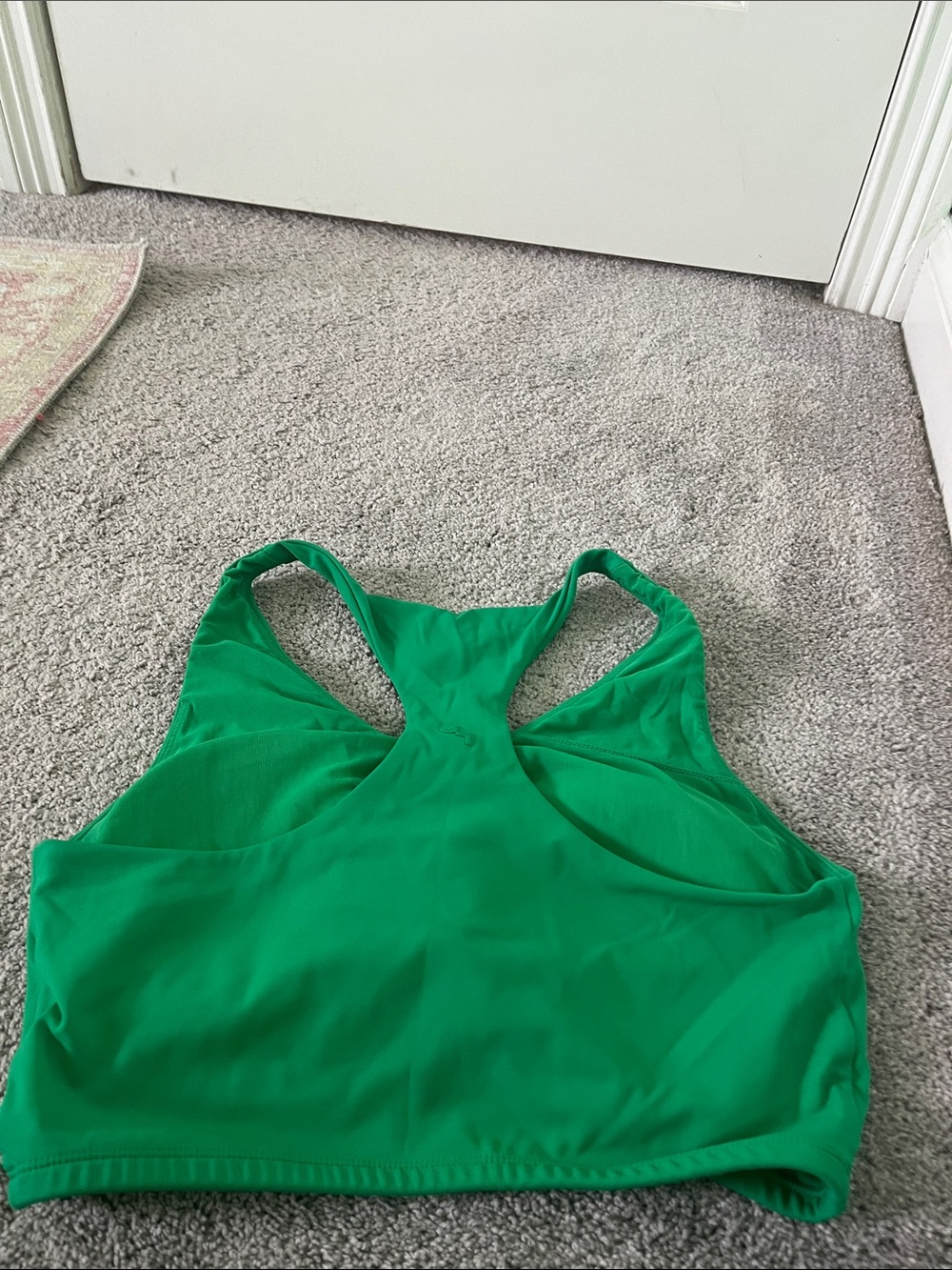 JoyLab Emerald Ruched Racerback Crop Tank - Picture 3 of 4